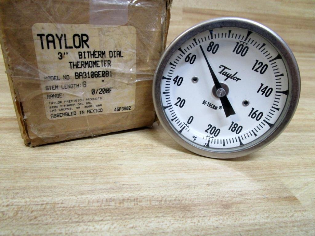 Taylor Dunn BA3106E081 3" Bi-Therm Dial Thermometer