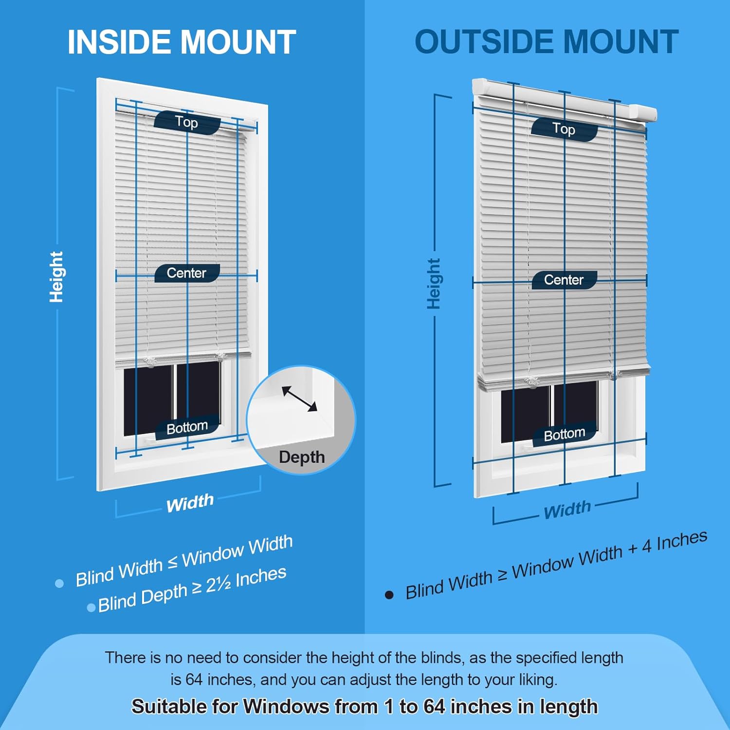 Motorized Blinds With Remote Control, Blackout Smart Windows, Horizontal Electric CordlessSolar Powered Custom Automatic White 33" Wx64 H