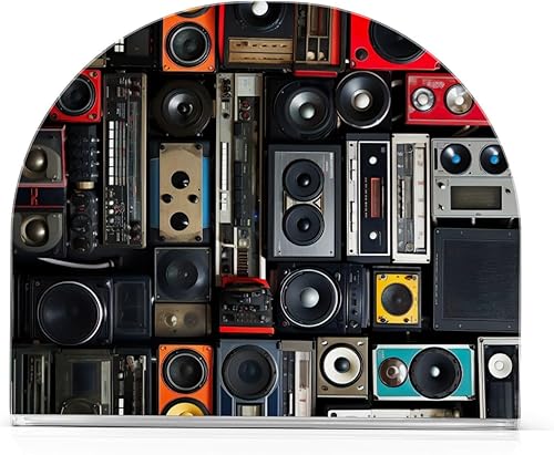 Retro Boomboxes Napkin Holder for Table, Napkin Holders Acrylic for Kitchen, Upright Napkin Holder for Kitchen Dining Room Table Decor