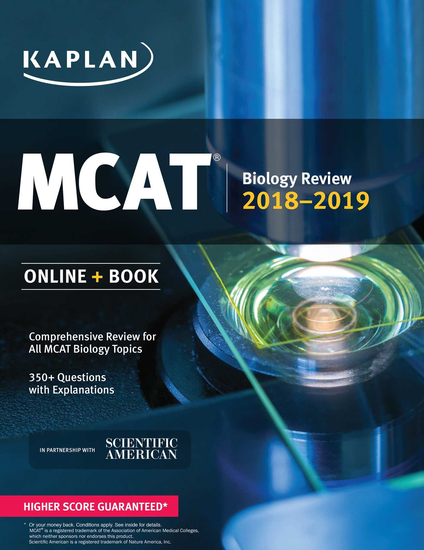 MCAT Biology Review 2018-2019: Online + Book (Kaplan Test Prep)