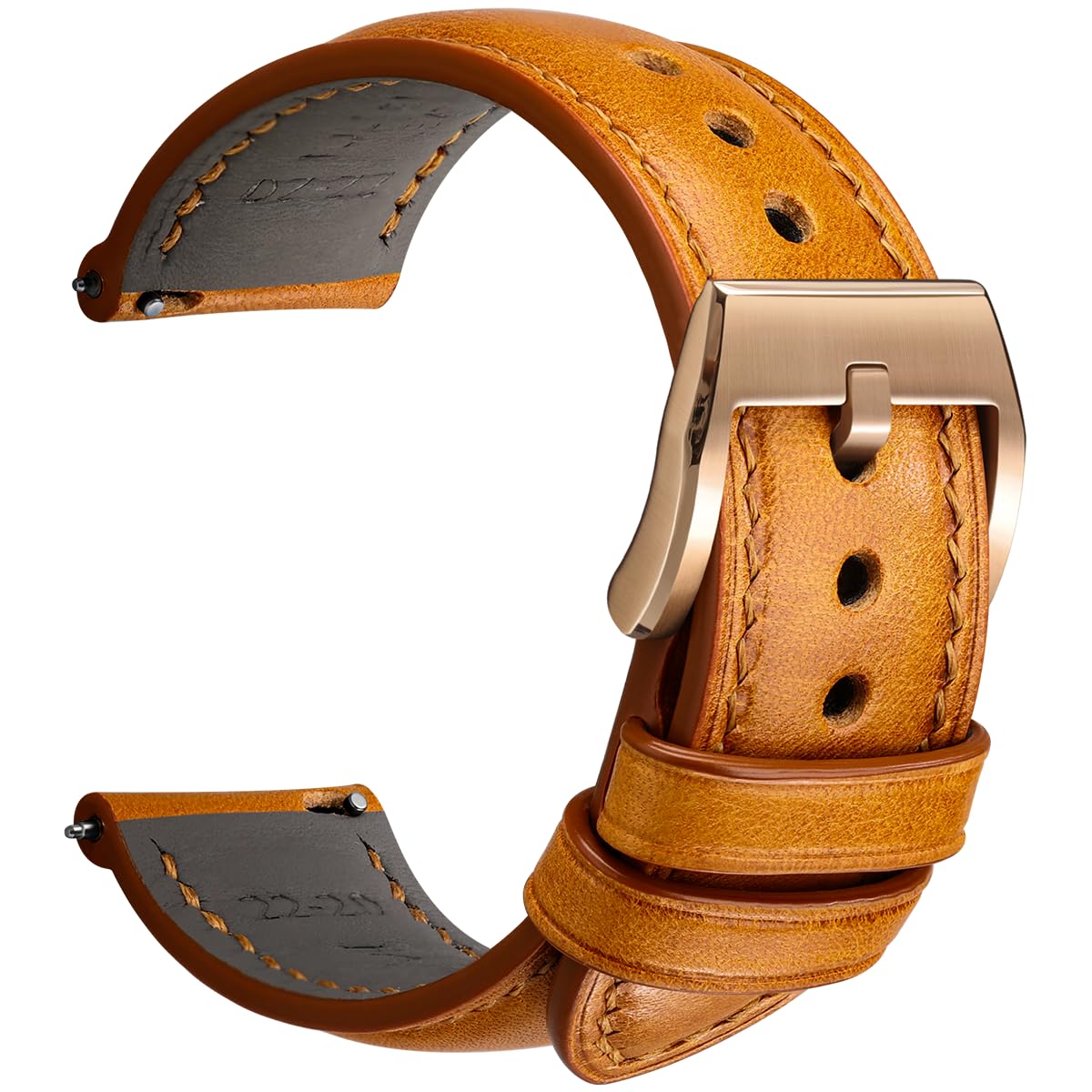 REZERO Leather Watch Bands, Handmade Quick Release Watch Straps, Luxury Full-Grain Vegetable-Tanned Leather Watch Bracelets, Sturdy & Wear-Resistant,