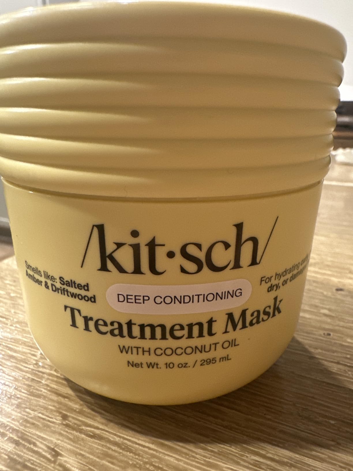 Kitsch Moisturizing Hair Mask for Damaged Hair – Coconut Oil Deep Conditioner for Women – Curly Hair Products Friendly – Frizz-Reducing Hair Care Treatment for Curly, Coily & All Hair Types – 10 oz