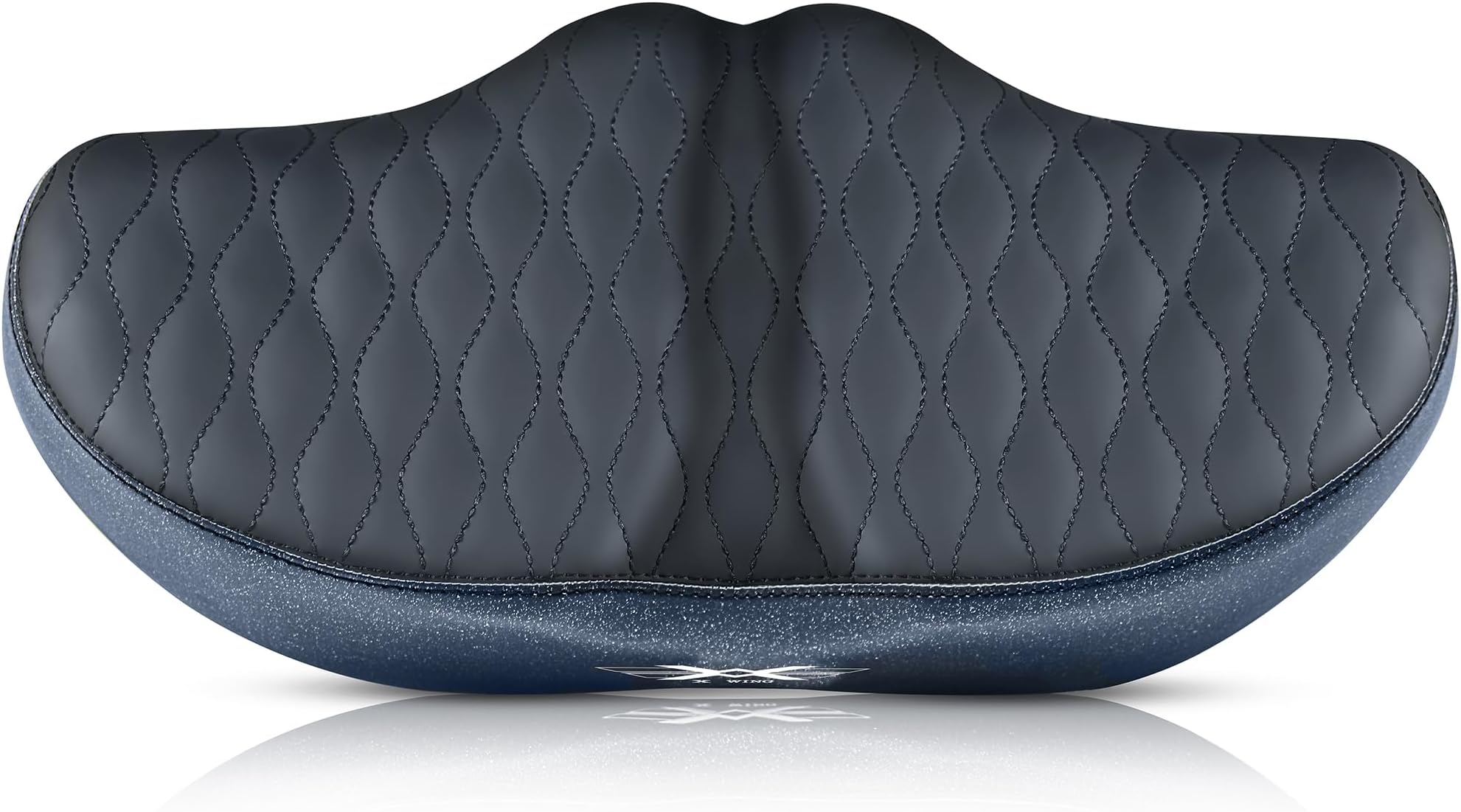 X WING New-Age Noseless Bike Seat Cushion for Men & Women - Extra Padding & Wide - Suitable for City, Electric, Stationary Bikes - Compatible with Peloton Bikes – Wide Winged Bike Seat with Cushion