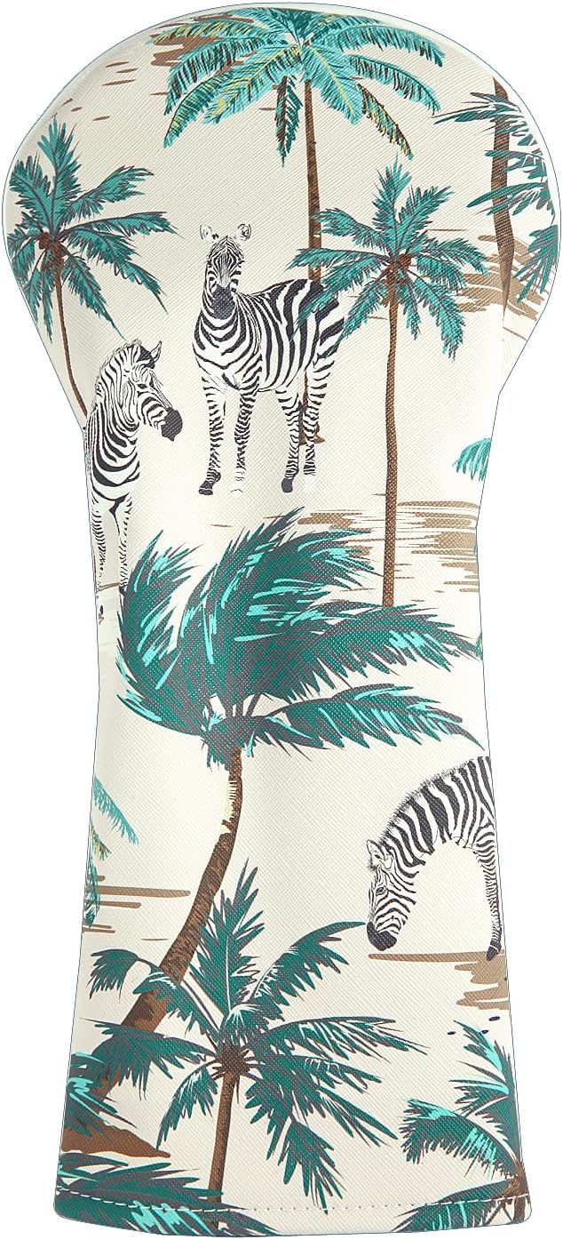 SHABIER Palm Hawaii Safari Jungle, Zebra Golf Head Cover for Head Club