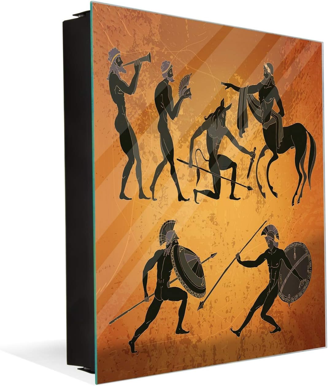 Concept Crystal Wall Mount Key Box Together with Decorative Dry Erase Board K12 Ancient Greek Mythology
