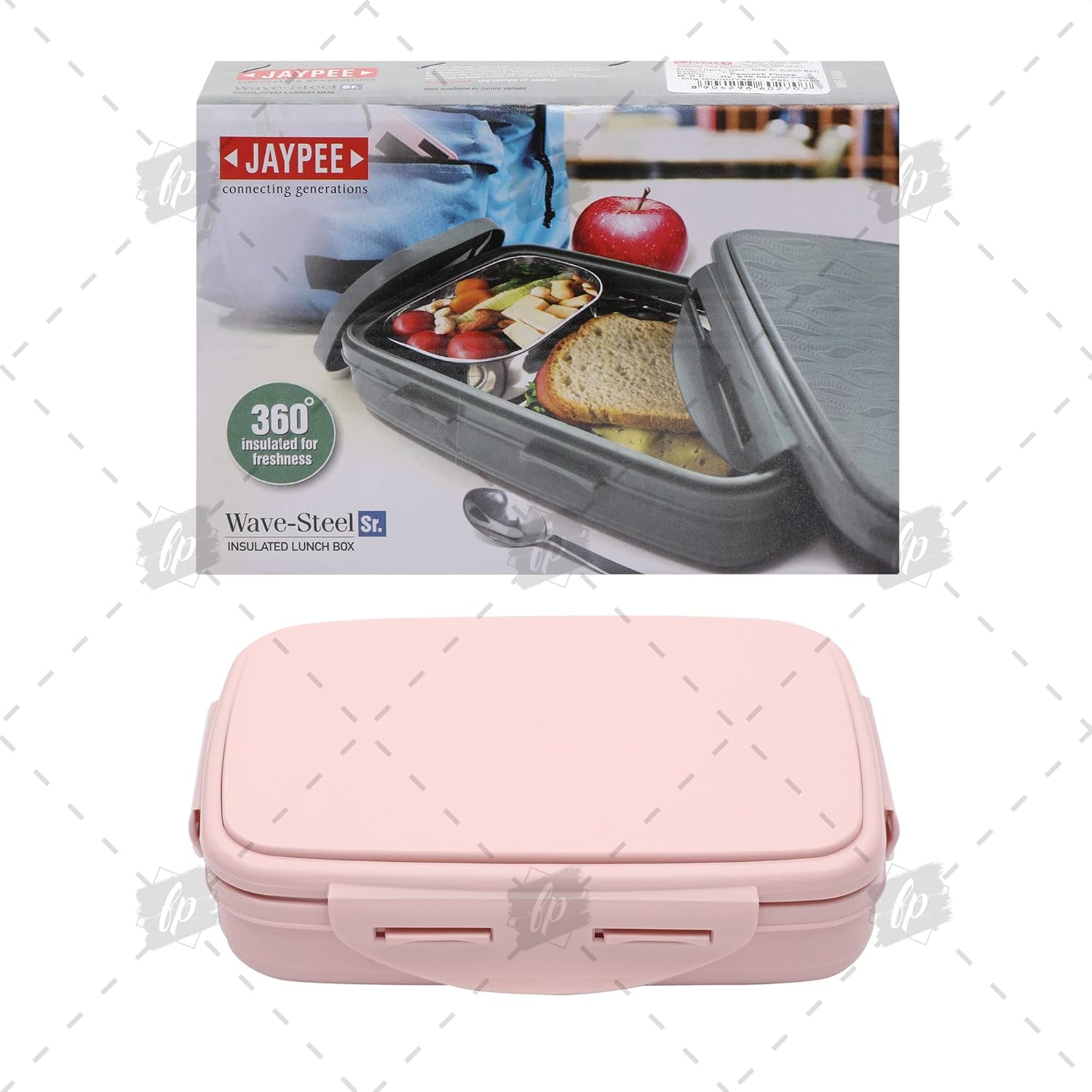 Buy JAYPEE Stainless Steel Insulated Lunch Box Wavesteel Sr. Pink, 600