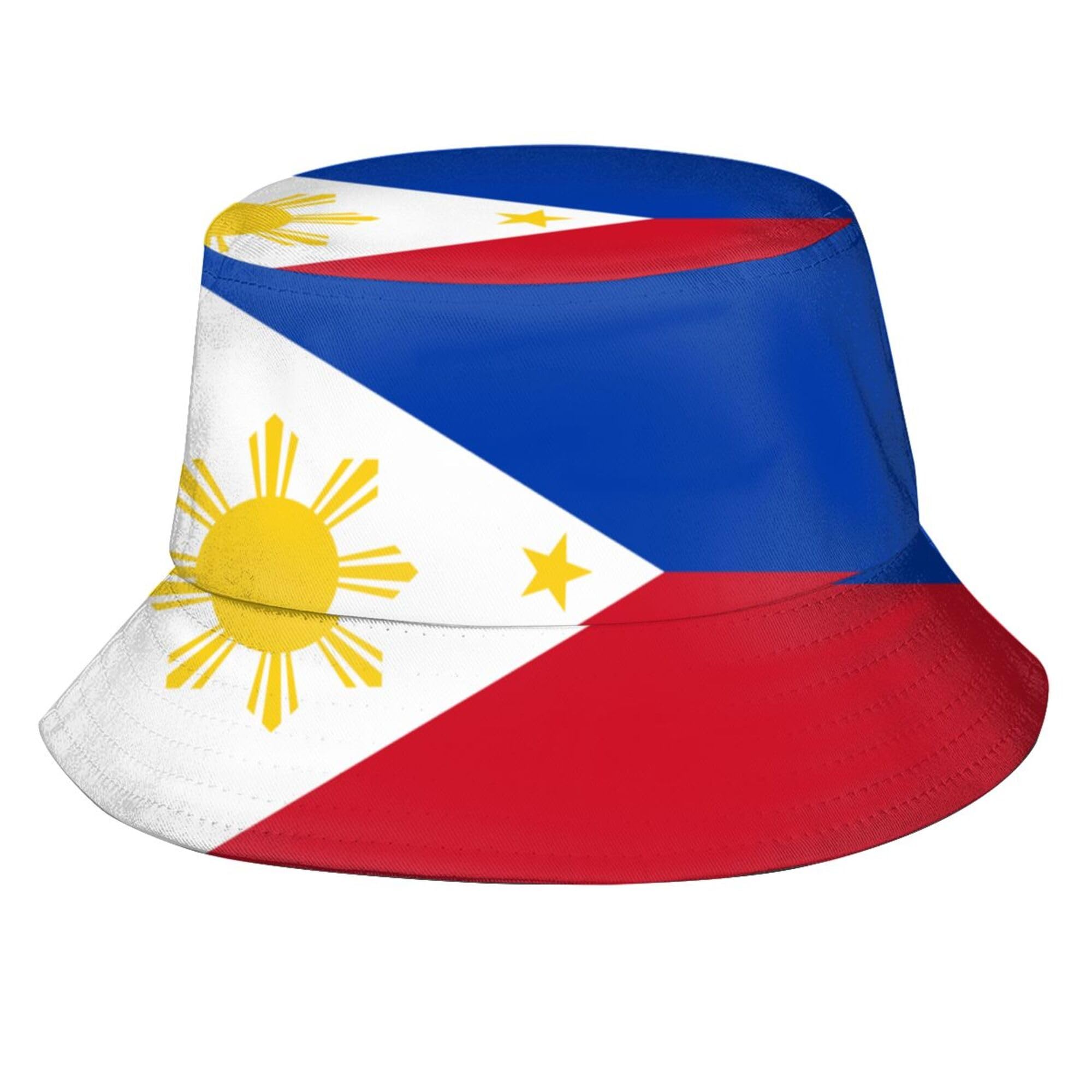 Stylish Philippines Flag Bucket Hat - Lightweight Packable Sun Hat for Men Women Perfect for Outdoor Activities and Fashion
