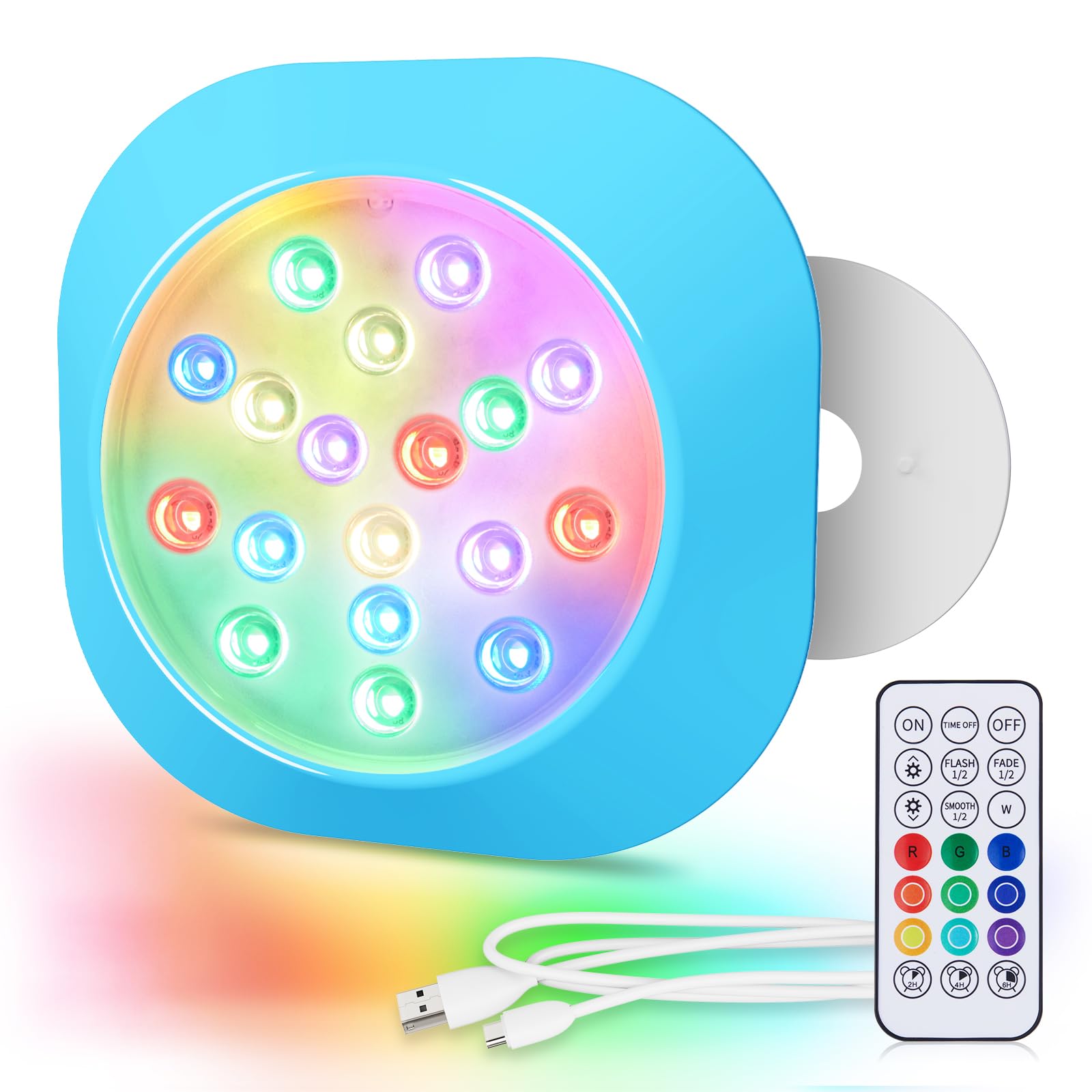 Luces recargables para piscina LyLmLe IP68 perfectas para ambientar su jacuzzi