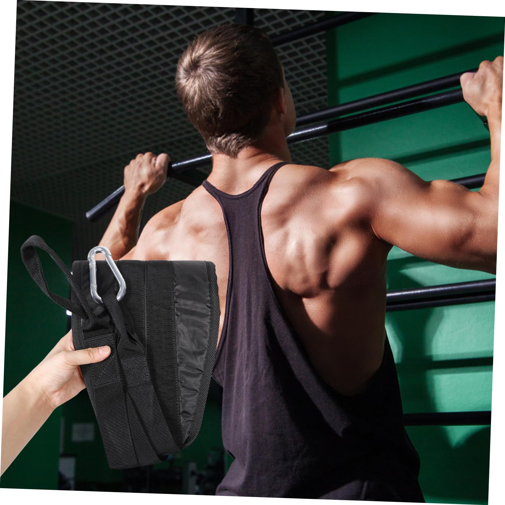 Correas Colgantes para Abdominales 1 Par Negras Oxford