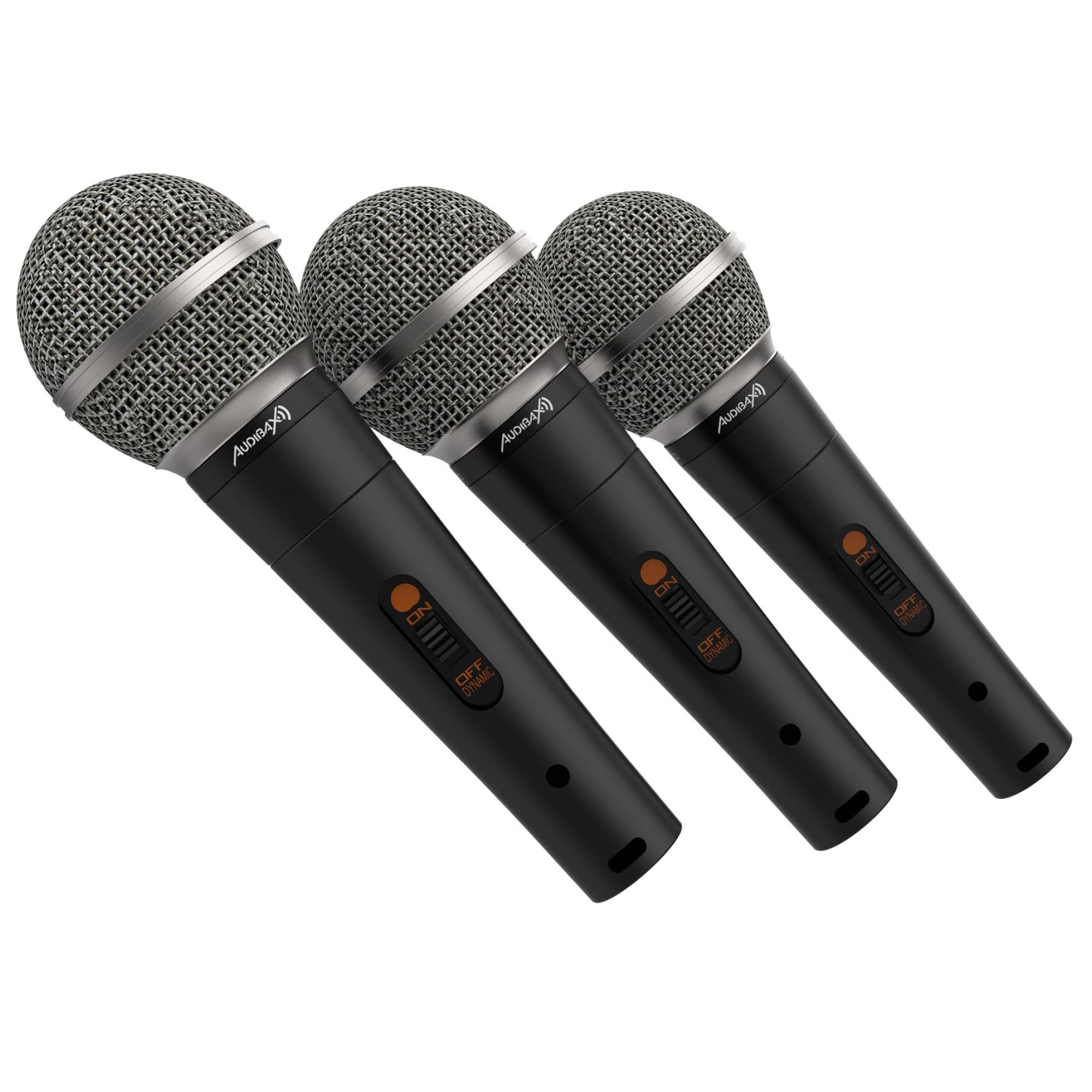 Audibax Tokyo XM1800 Pack Maleta con 3 Micrófonos Dinámicos + Maleta + Pinzas