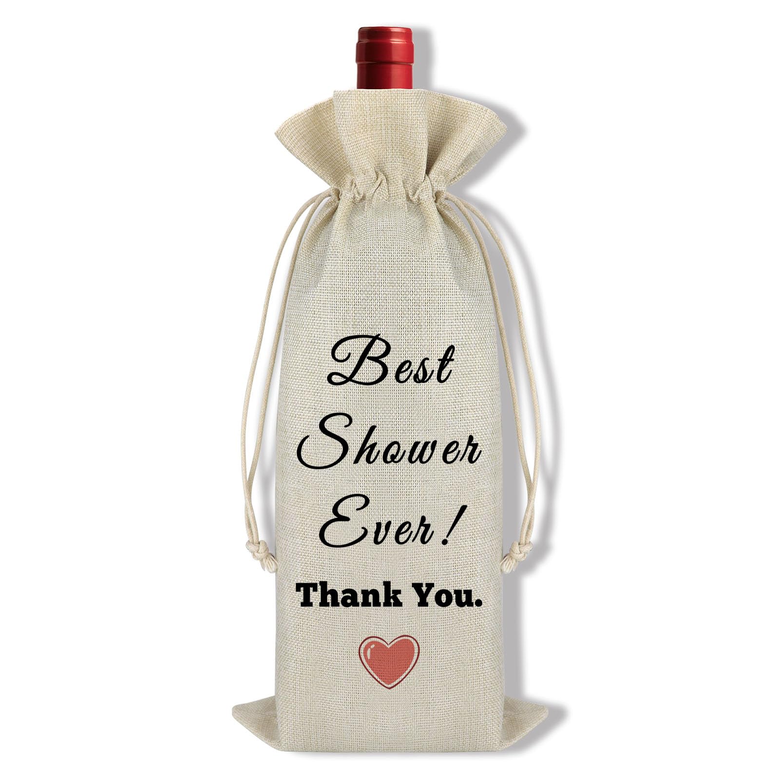 XimalunBaby Shower Host Gift Best Shower Ever Wine Bag Gift Bridal Shower Host Gift Party Host Gift Wine Bottle Bag Thank You Gift for Baby Shower Host Hostess
