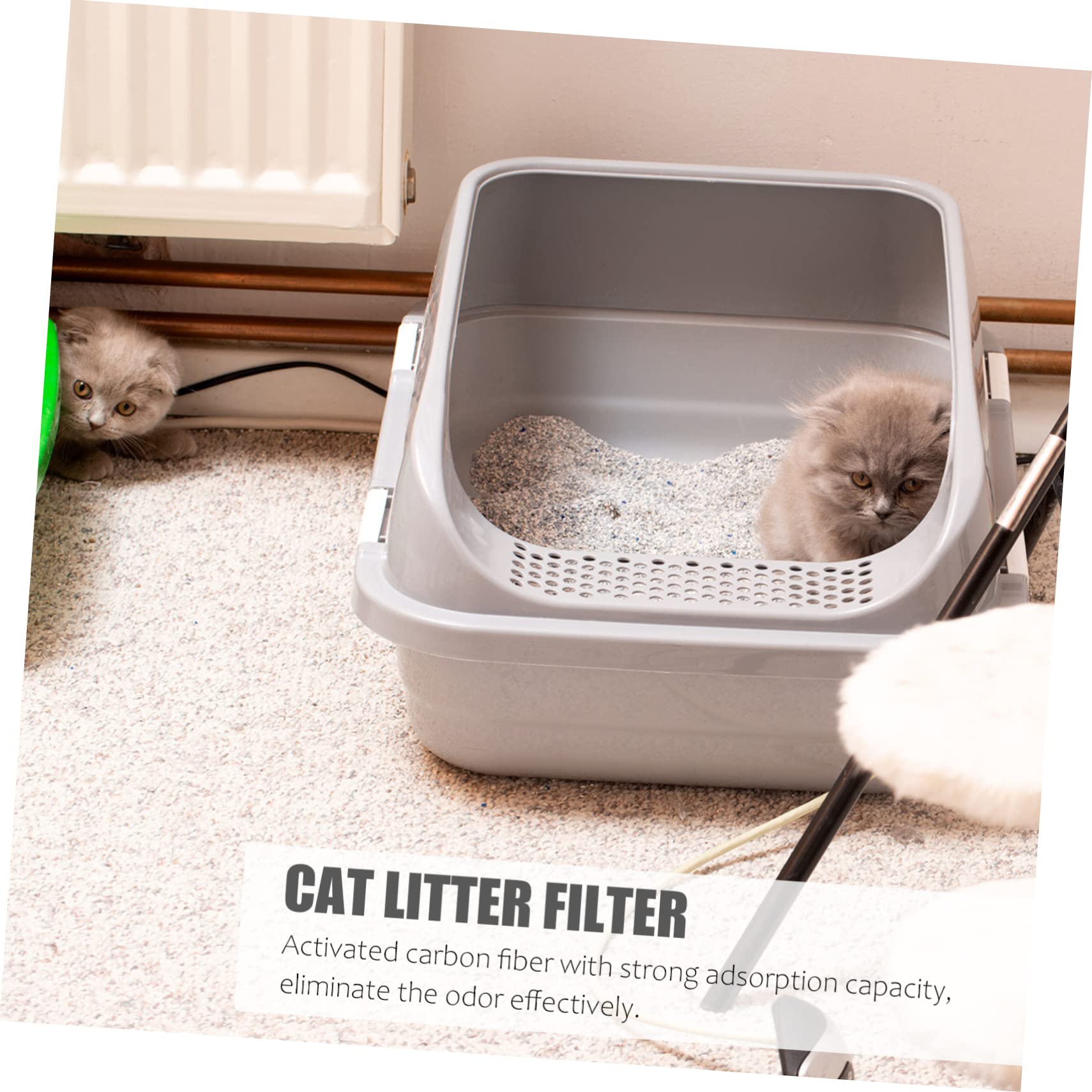 minkissy 3sets Haustier Wohnbereich Filtration Zubehör Katzentoilette Katzenstreu Streu Entferner Pad Für Clean 24pcs * 3