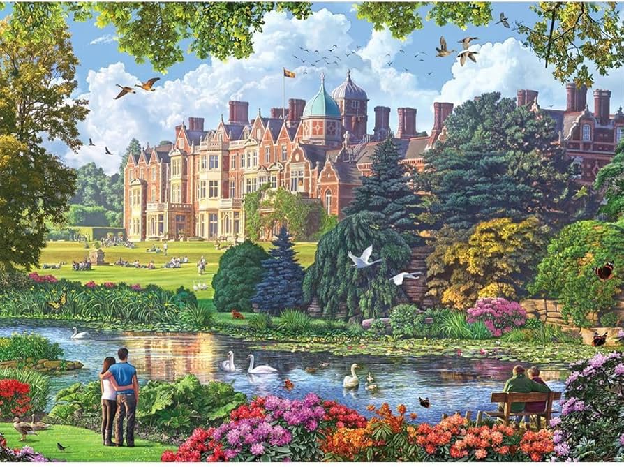 Holdson Royal Residence Sandringham House 1000 Piece Jigsaw Puzzle