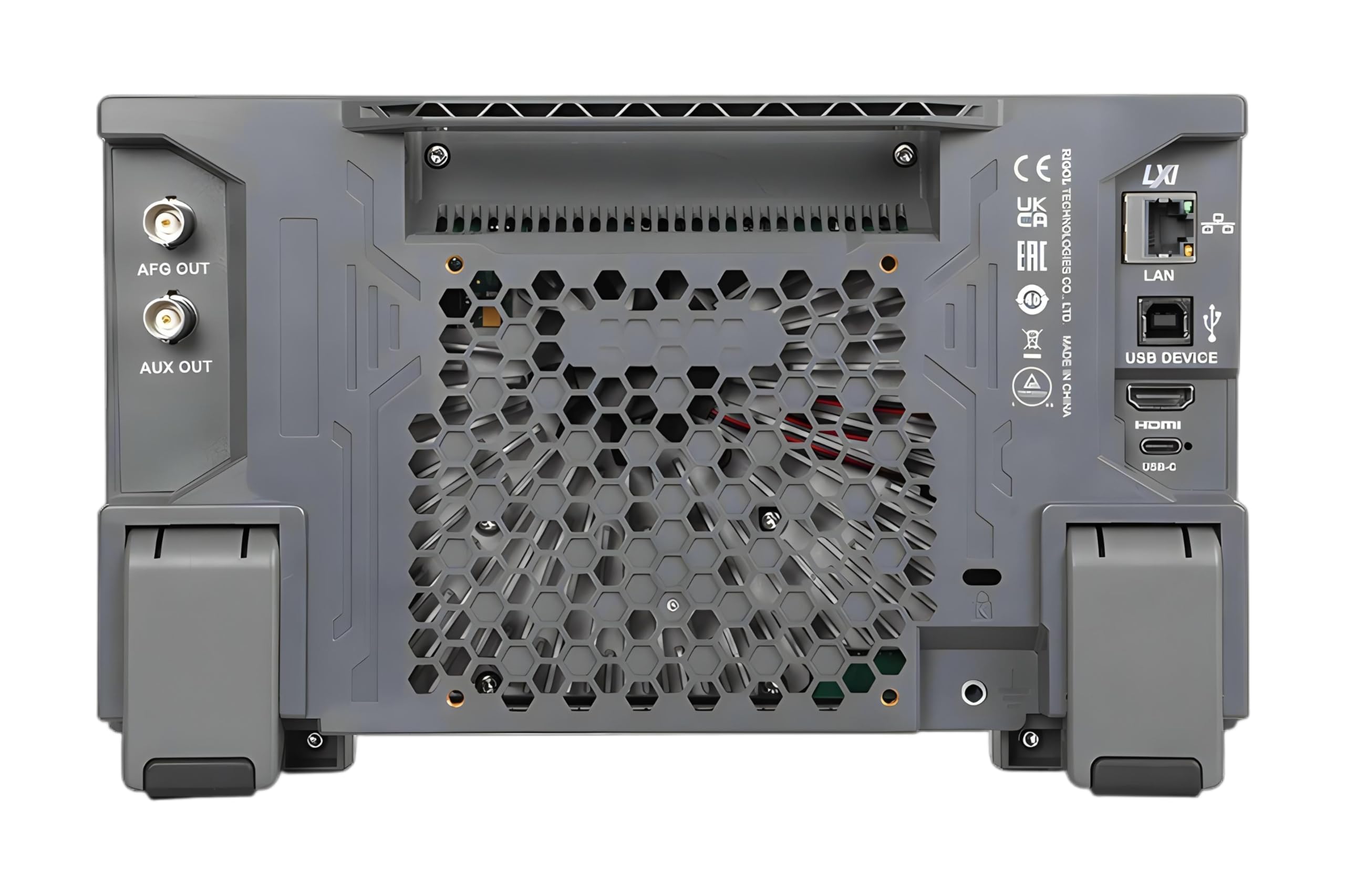 4-Kanal-Oszilloskop mit 250 MHz Bandbreite, 1,25 GSa/s Abtastrate, 12-Bit-A/D-Wandler, 50 Mpts Speichertiefe und einem 17,8 cm Touchdisplay mit 1024x600 Pixeln (DHO924)