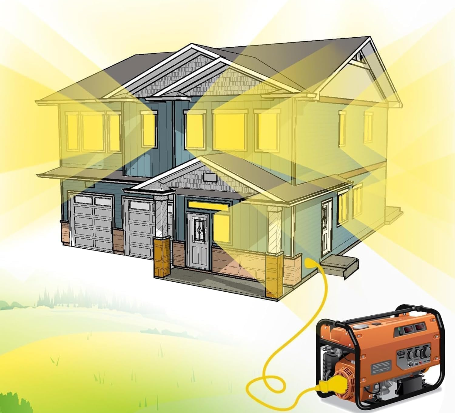 40ft 1/2'' Gas Line, Flexible Gas Lines Pipe, Natural Gas Line Propane Pipe Conversion Kit with 2 Male Adapter Fittings，Ideal for Natural Gas Propane - 2