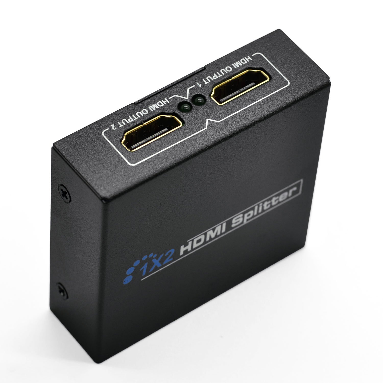 Incutex commutateur répartiteur Splitter HDMI 1x2, Bloc d'alimentation Inclus