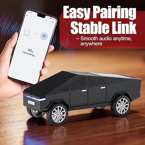 Miniatura 3 de Altavoz Bluetooth de reproducción futurista de camión, modelo inalámbrico portátil con pantalla de visualización, estéreo HD, emparejamiento TWS,