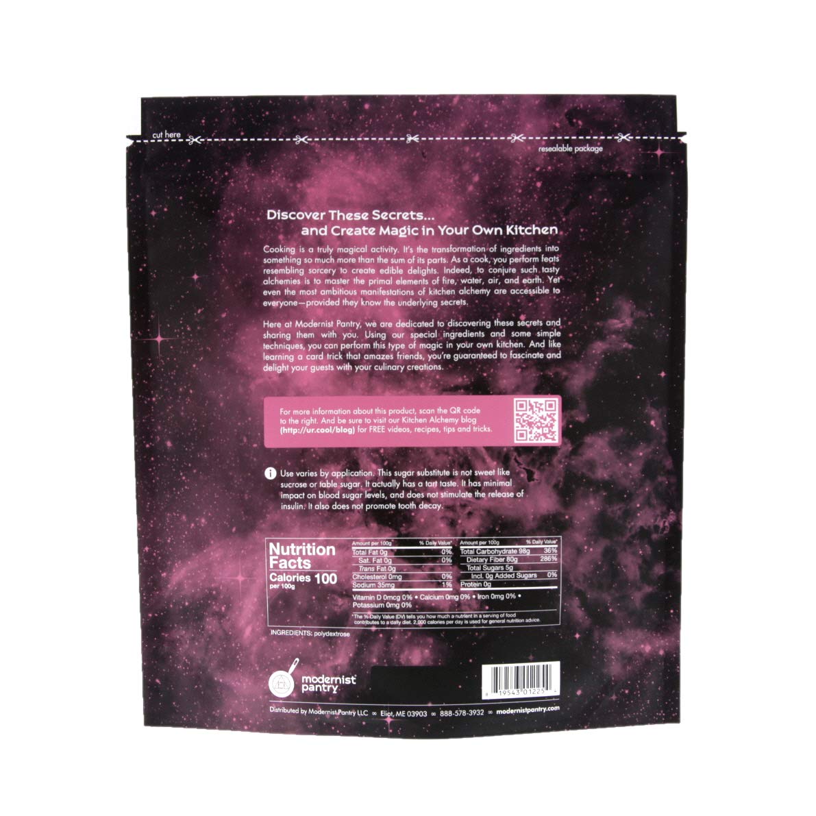 Pure Polydextrose Powder Vegan Gluten-Free OU Kosher Certified - 1kg/2.2lbs/36oz