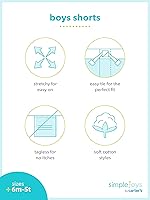 Vista 3 de Simple Joys by Carter's Boys' Knit Cargo Shorts, Pack of 2