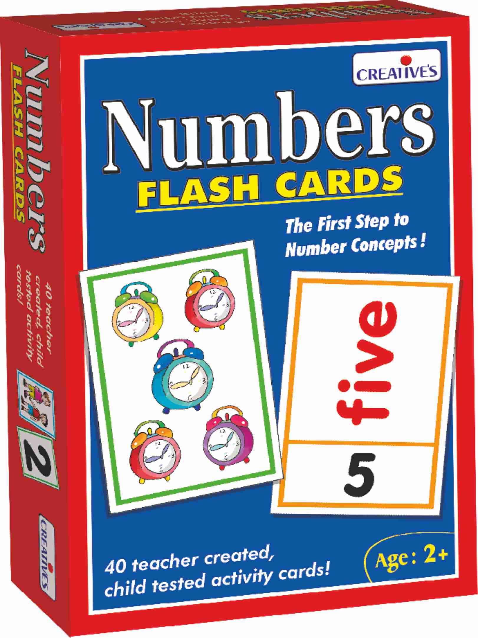Creative's Number- Flash Cards | Math Flash Cards | Learning Flash Cards | Double Sided Flash Cards | Learning & Educational | Easy & Fun Way of Learning | Ages 2 & up