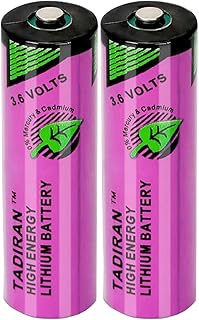 2-Pack TL-5903 AA Lithium Battery/SL-360 2400mAh 3.6V for Tadiran TL-5903 SL-360 S7-400 ER14500 ER14505 TL-2100 6ES7971-0BA00, CNC Machine, PLC Machine
