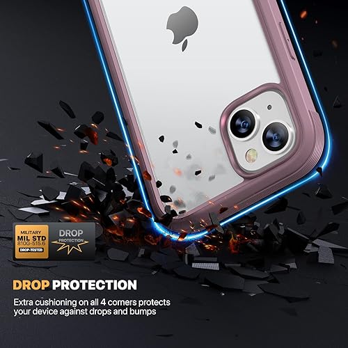 Miniatura 983 de Diaclara - Funda diseñada para iPhone 14 Pro Max, resistente, de cuerpo completo, con protector de pantalla sensible al tacto y antiarañazos + Blanco