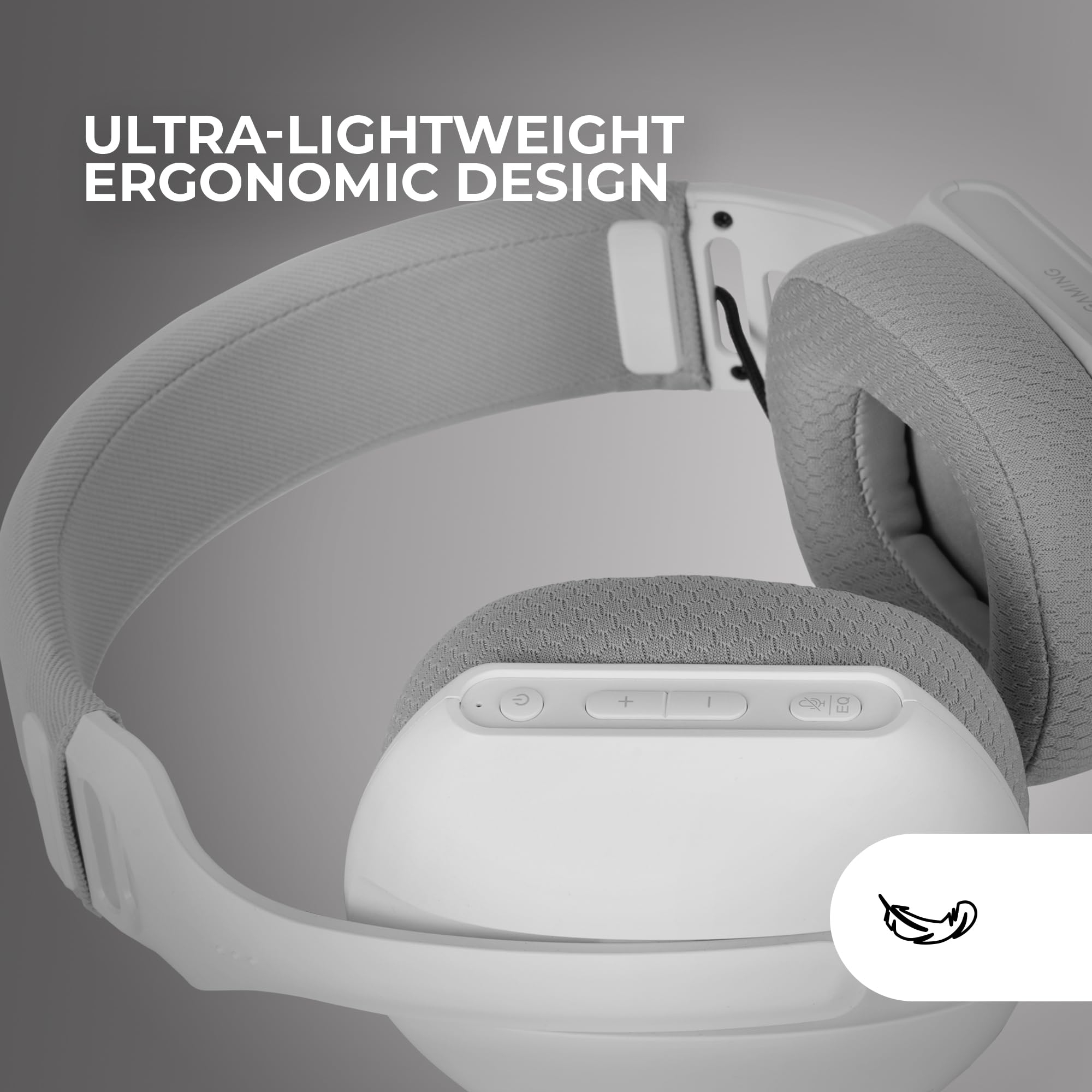 Mars Gaming MHW-PRO, Bezprzewodowe Słuchawki Gamingowe ARGB Flow, Dźwięk 3D Surround 7.1, Bluetooth 5.3 + 2.4GHz + Jack 3.5mm, Ultralekki Ergonomiczny, Podwójny Mikrofon, Multiplatformowe, Białe