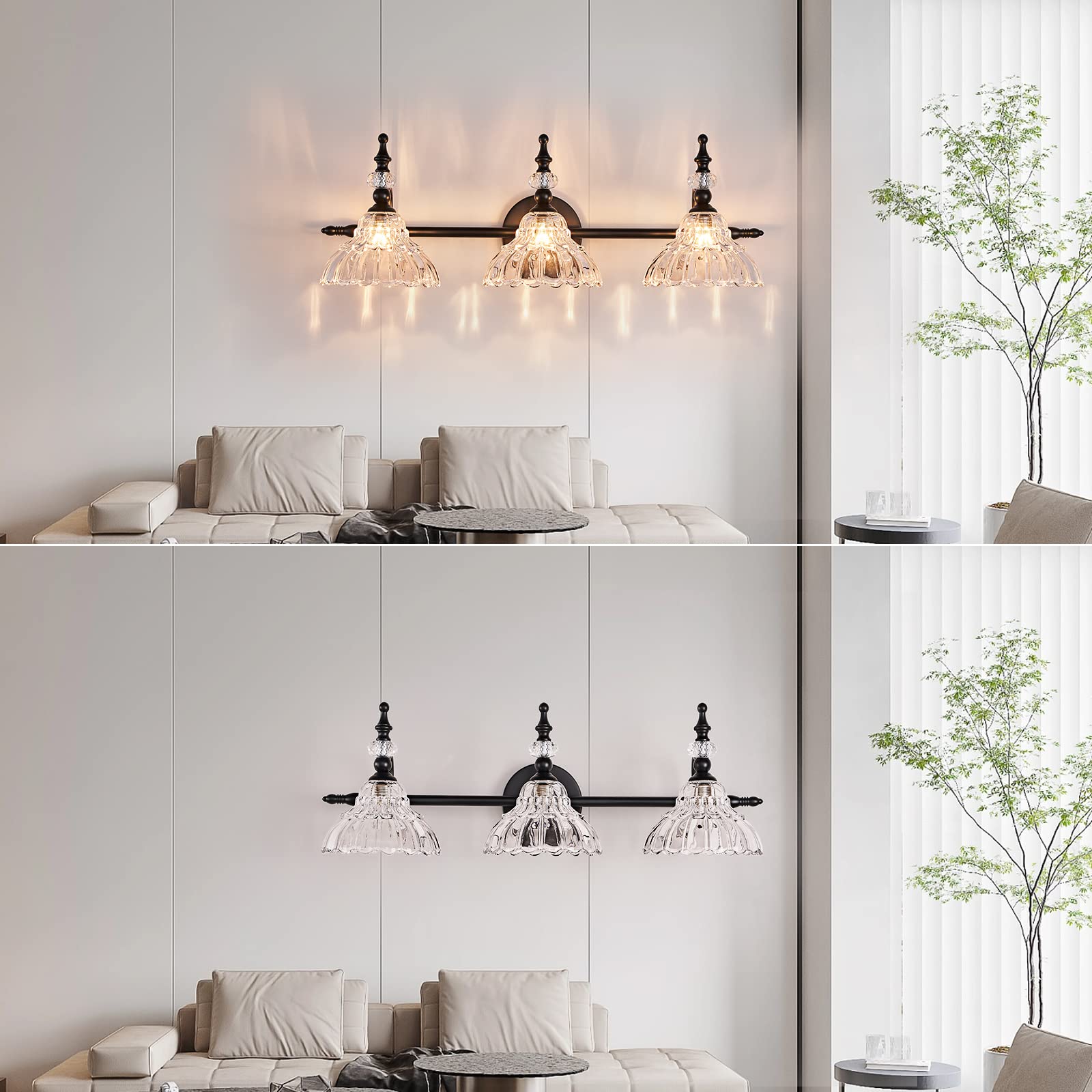 HDDFL Bathroom Vanity Lights Bathroom Lighting Fixtures Over