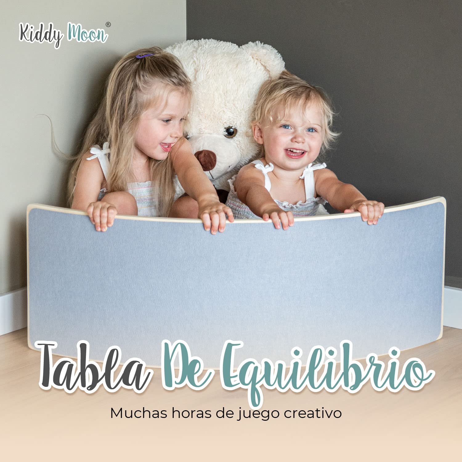 KiddyMoon Tabla De Equilibrio Para Niños Montessori BB-002