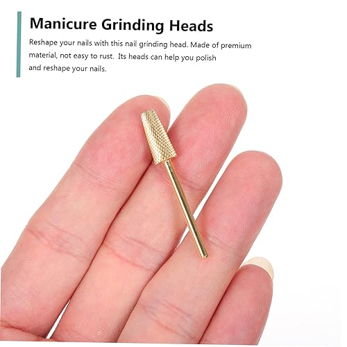 Miniatura 9 de 2pcs Nail Art Drill Machine Nail Drill Multi-Purpose Grinding Head Glass Plastic Metal