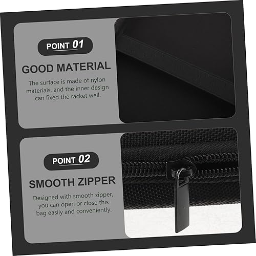 Miniatura 9 de BESPORTBLE The Tote Bag Organizador Raqueta de tenis de mesa Bolsa de paddle Bolsa de murciélago Bolsa portátil Raqueta Paddle Case Pingpong Funda