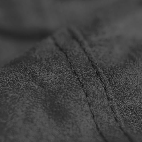 Miniatura 4 de Comfy Sacks - Puf de espuma viscoelástica de 4 pies, modelo microgamuza carbón (Charcoal Micro Suede)