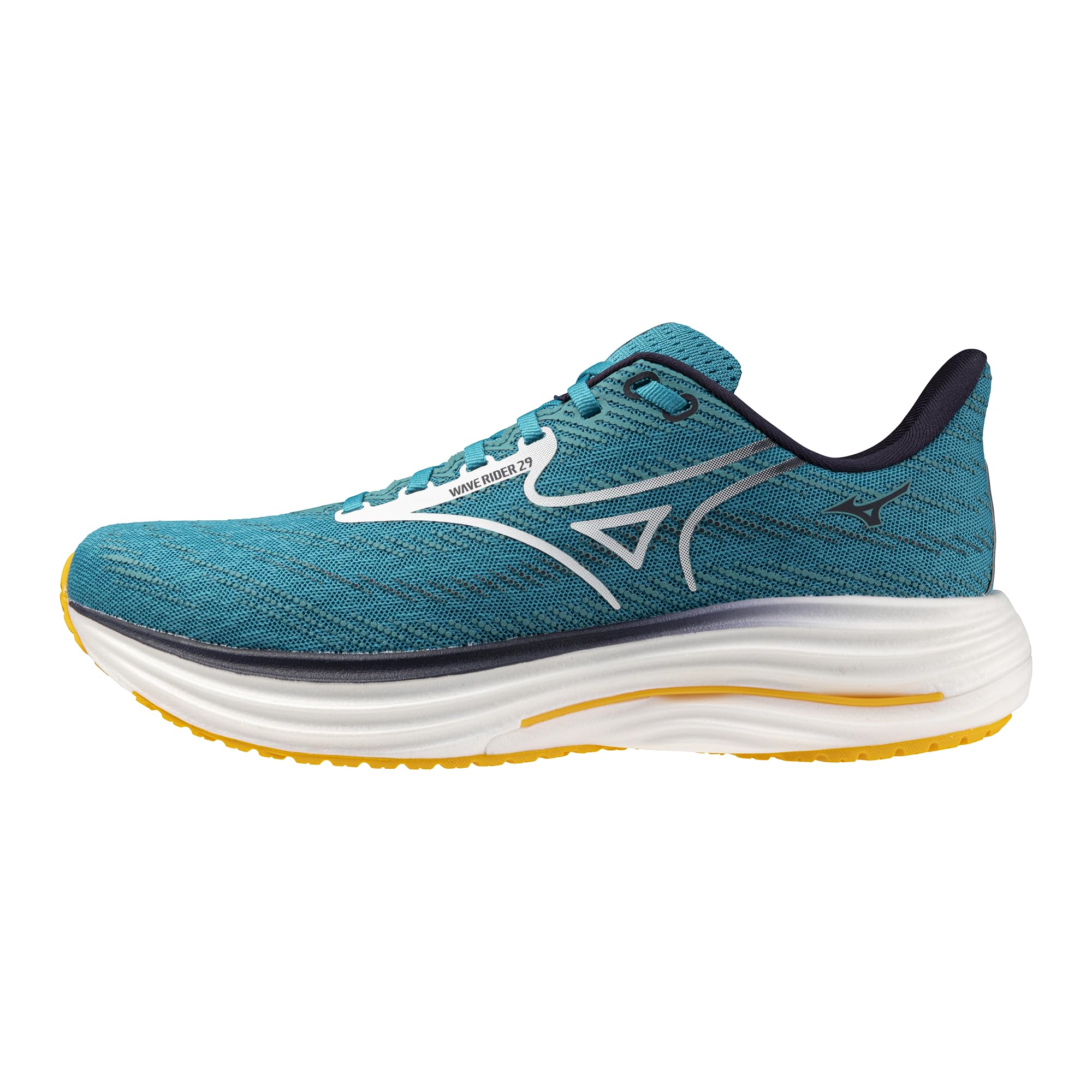 Mizuno Men's Wave Rider 29 Running Shoe, Capri Breeze-White, 9.5 UK