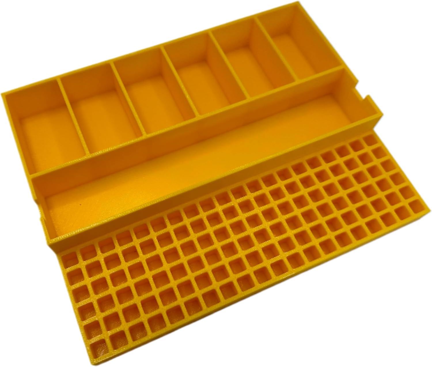 Generic Impact bit holder insert for DEWALT Medium ToughCase (7 compartment + 120 bit) - Insert Only (Yellow), D-MTC-7-1-120