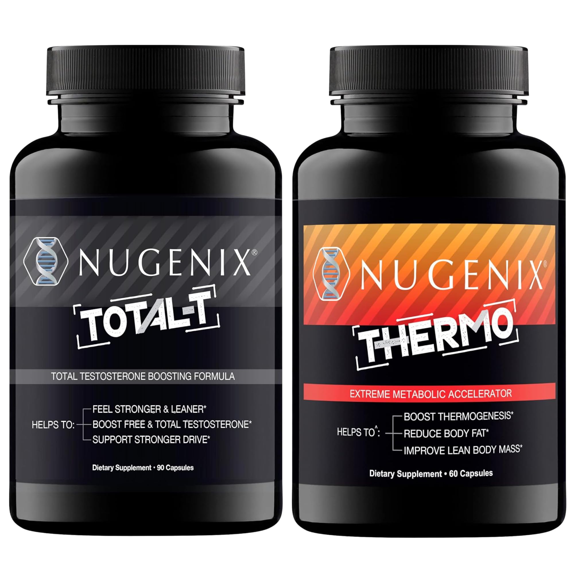 Nugenix Suplemento de Nutrição Esportiva Thermo e Total-T, 150 cápsulas
