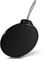 Vista 8 de NutriChef Sartén para Crepes de 12 Pulgadas Antiadherente, Ideal para Panqueques, Dosa, Chapati y Tortillas, Dura Anodizada, Apta para Lavavajillas