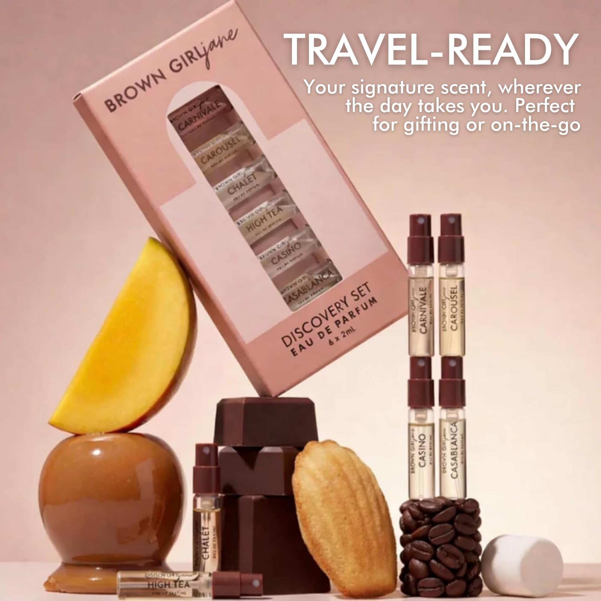 BROWN GIRL Jane Discovery Set, Warm Vanilla & Fruity Amber Eau de Parfum, 6 x 2ml