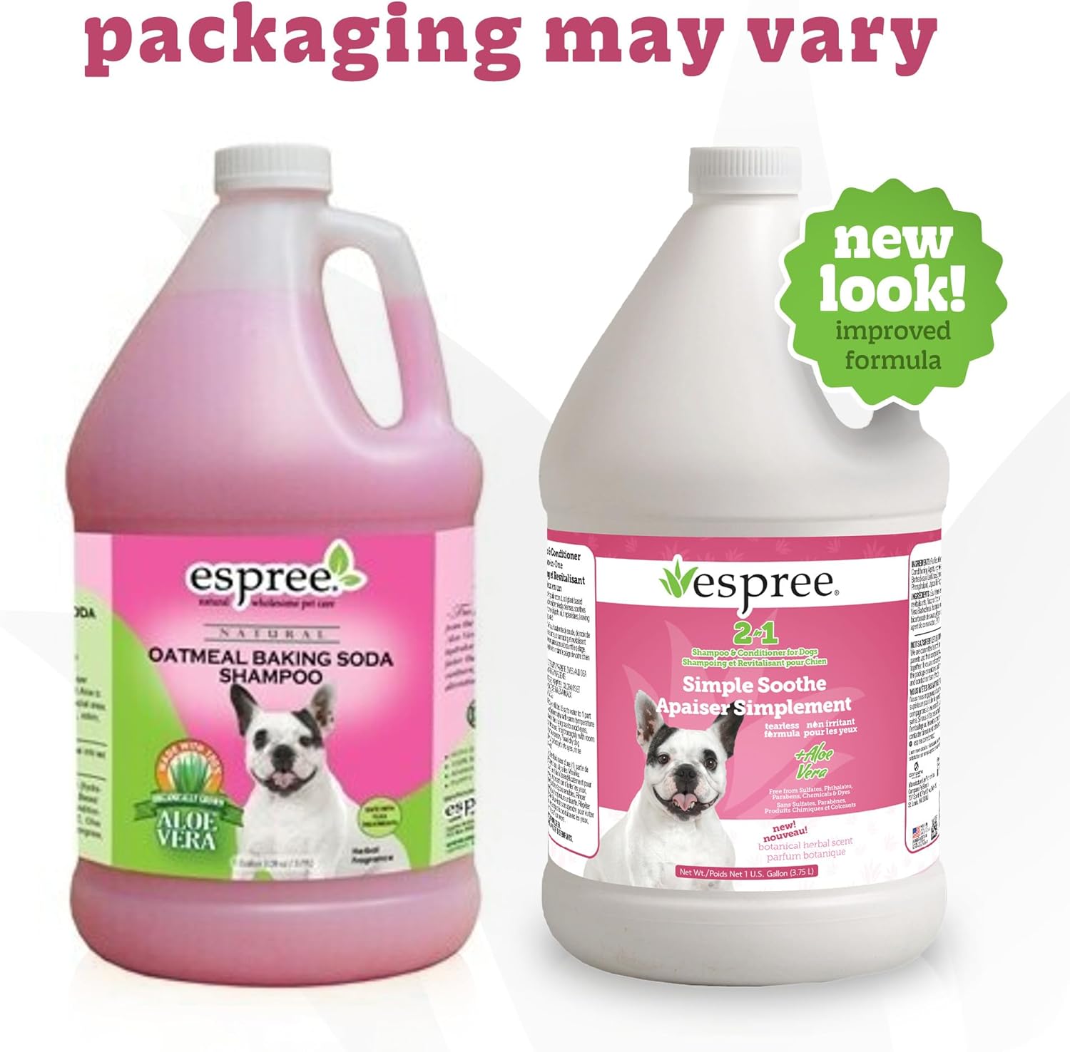 Espree Simple Soothe Shampoo & Conditioner with Baking Soda, Soothing Shampoo for Dogs, Jojoba Oil Formula, Nourishing Dog Conditioner, Puppy Essentials, Gallon