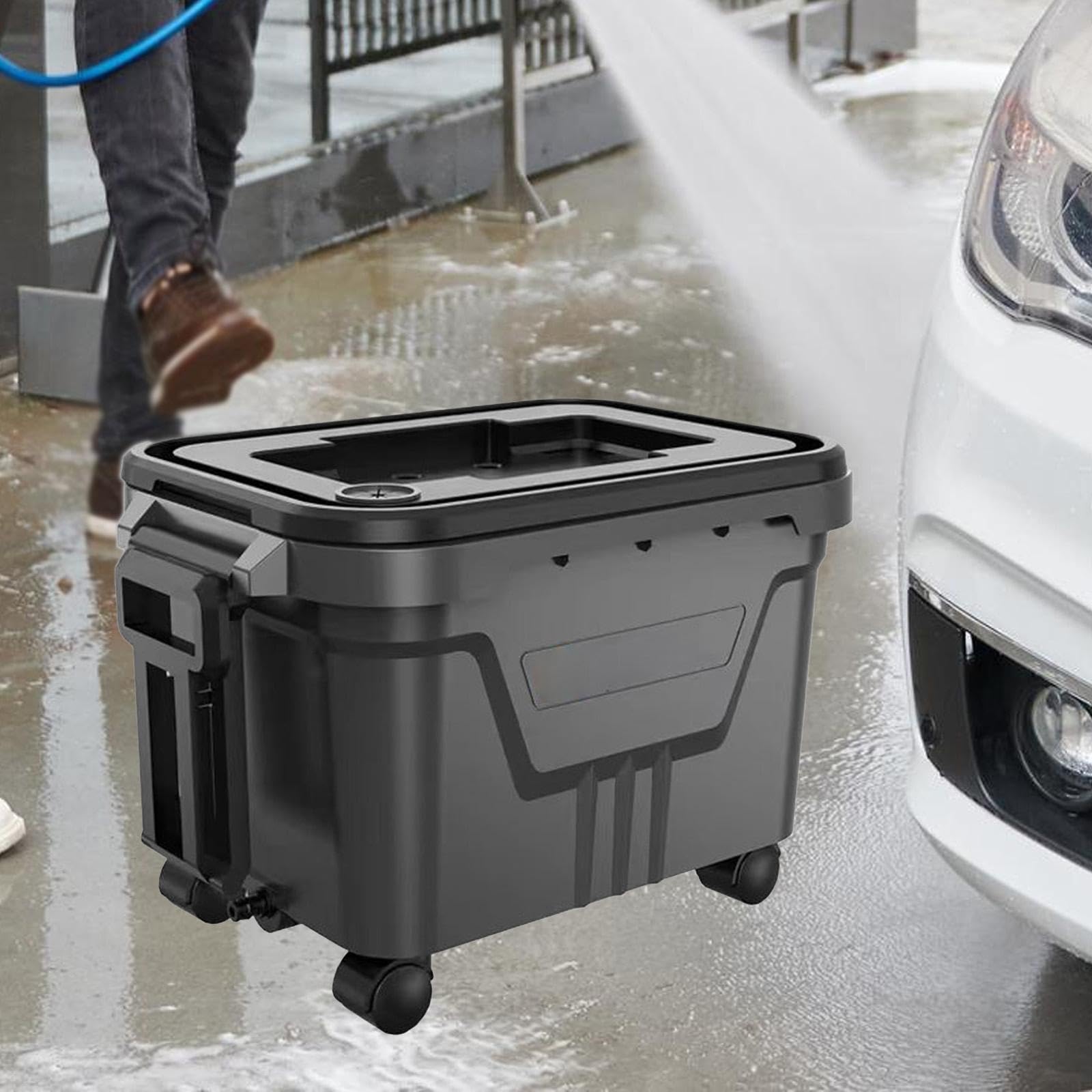 predolo Secchio per Autolavaggio con Ruote, Serbatoio Dell'acqua per Lavaggio Auto, Pulizia, Escursionismo