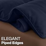 Utopia Bedding Queen Comforter Duvet Insert, Quilted Navy Comforter with Corner Tabs, Box Stitched Down Alternative Comforters Queen Size 88 x 88 inches