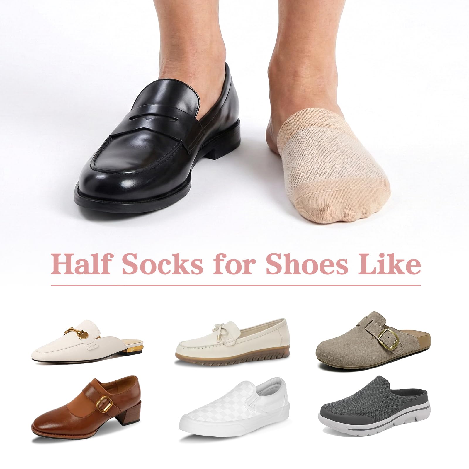 Półskarpetki damskie, No Show Half Socks