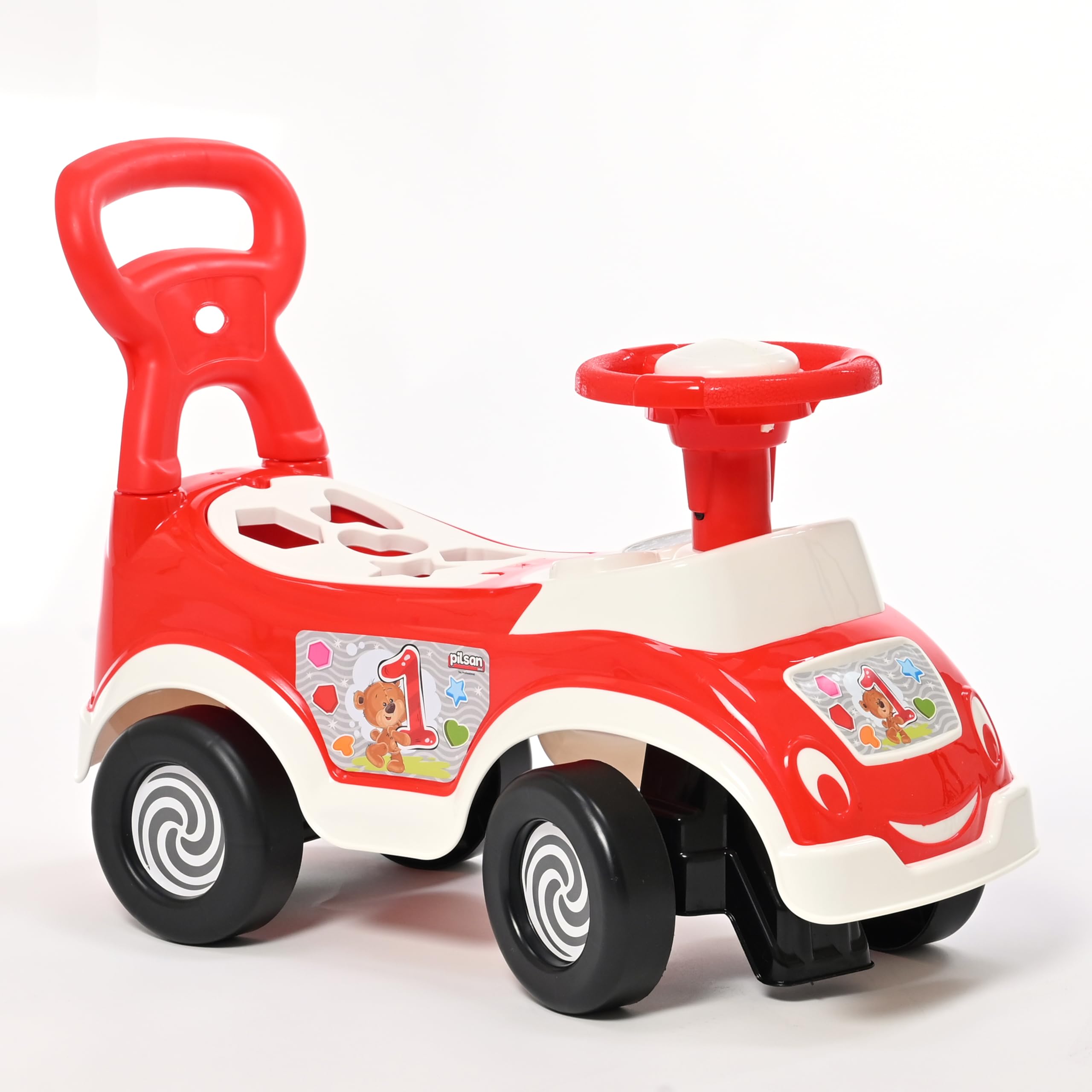 DIVCHI Ride on Car Baby Toddler Walker Foot to Floor Sliding Car Slider Riding Toys Push Along Walker With Under Seat Storage (Red)