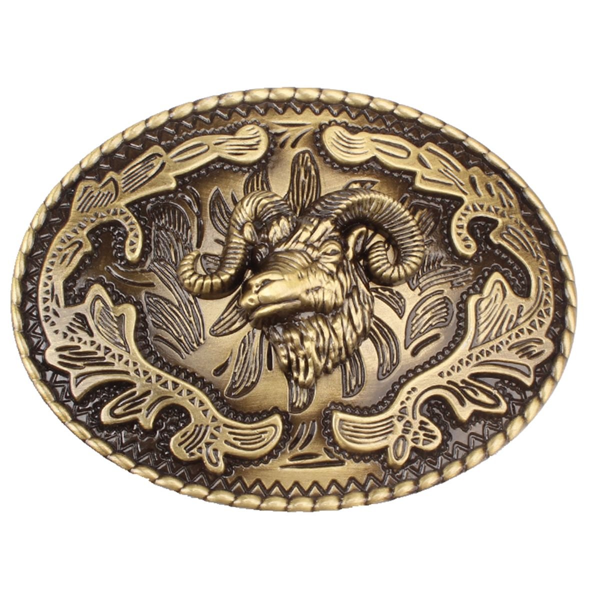 Man's Belt Buckle in Goat Head (FAGT-01)