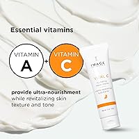 Vista 3 de IMAGE Skincare, VITAL C Crema reparadora hidratante, crema de noche facial con ácido hialurónico, tamaño Discovery, 1 onza