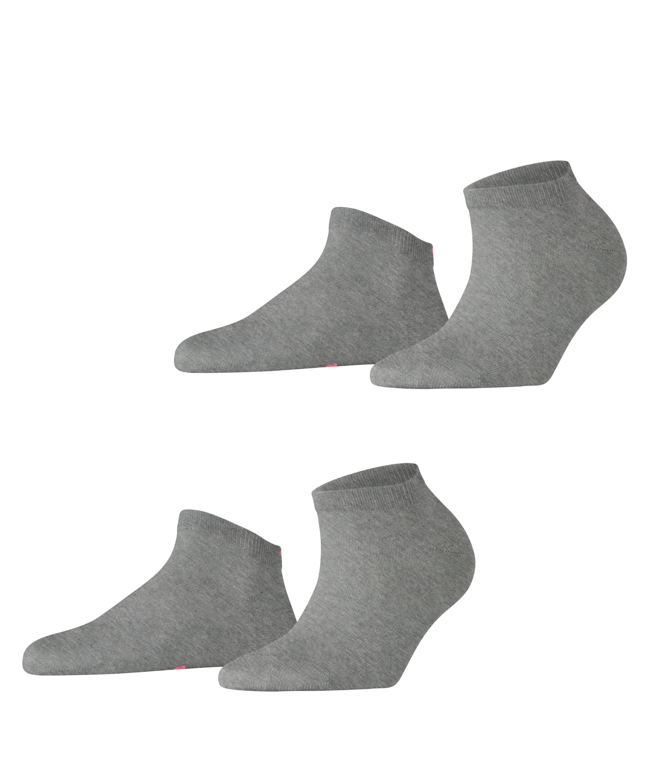 ESPRIT Irisée damskie skarpety do sneakersów, 2 sztuki, oddychająca bawełna biologiczna, krótkie, jednokolorowe, 2 pary