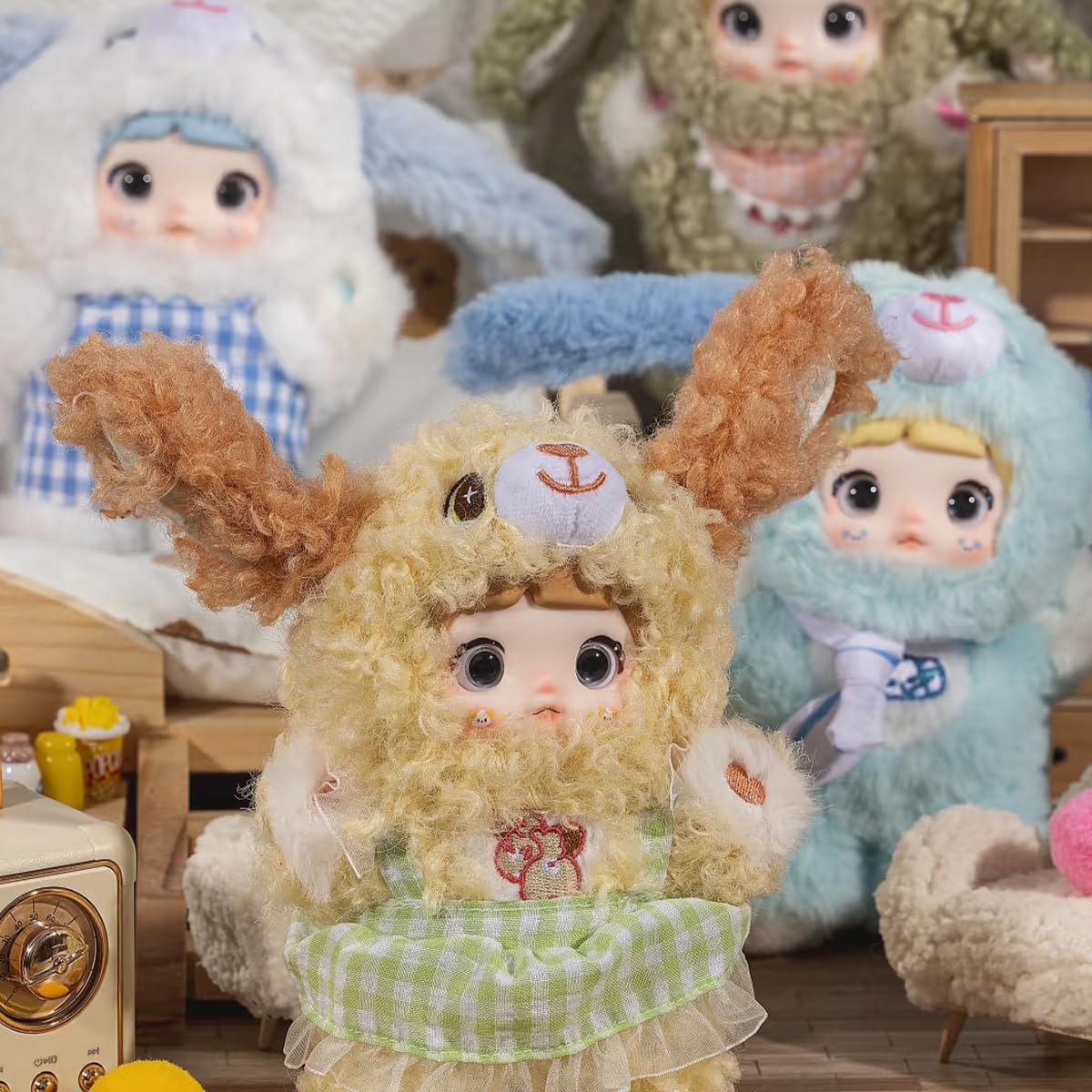 Nommi V5 Puppy Diary Series Plush Blind Box 1PC (1 of 9 Possible Styles) Cute Figures Collectible Toys Birthday Gifts