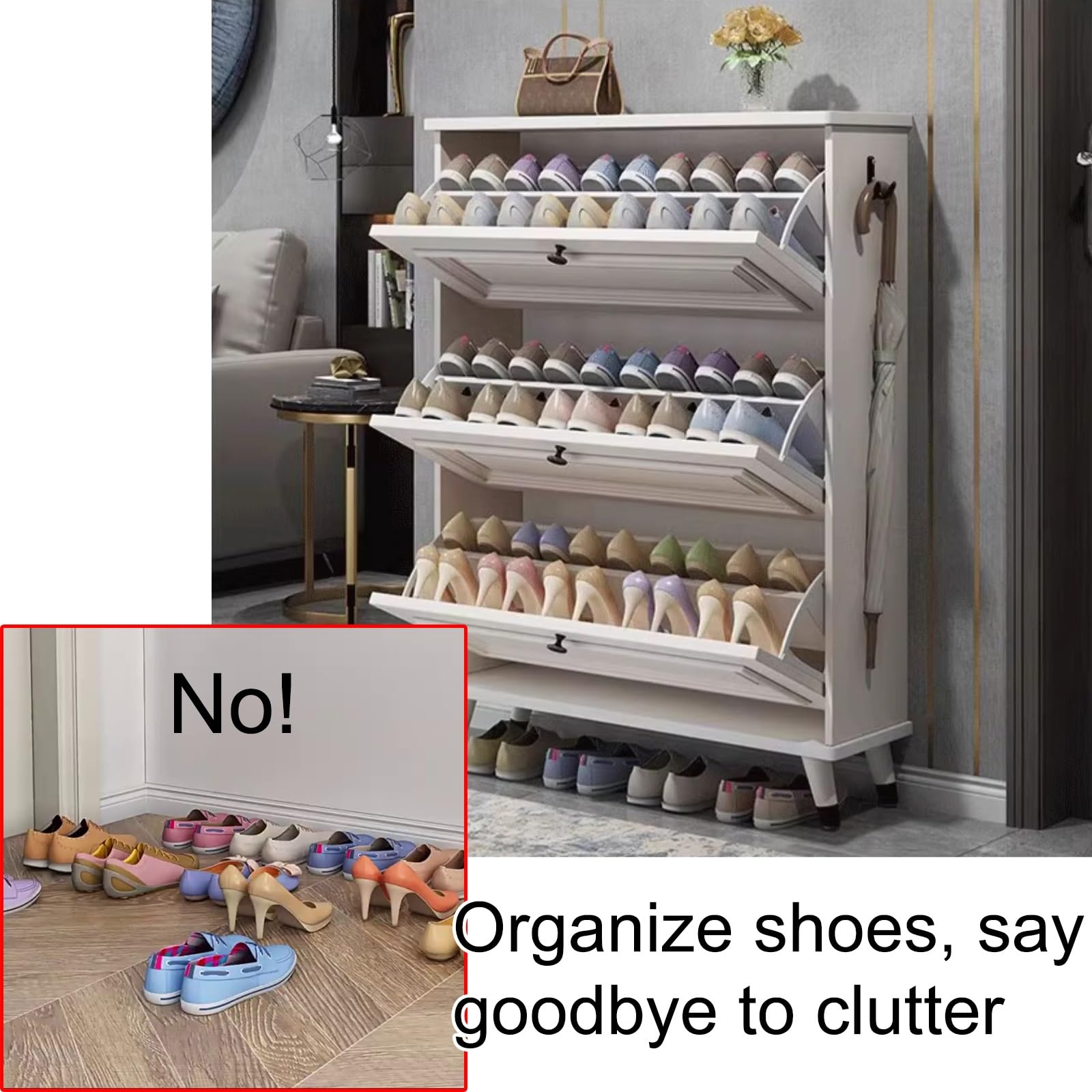 Sacchetto Portamollette Extra Large | Tela Resistente Con 2 Moschettoni | Capacità 200 Mollette | Grigio Tortora - Foto 11