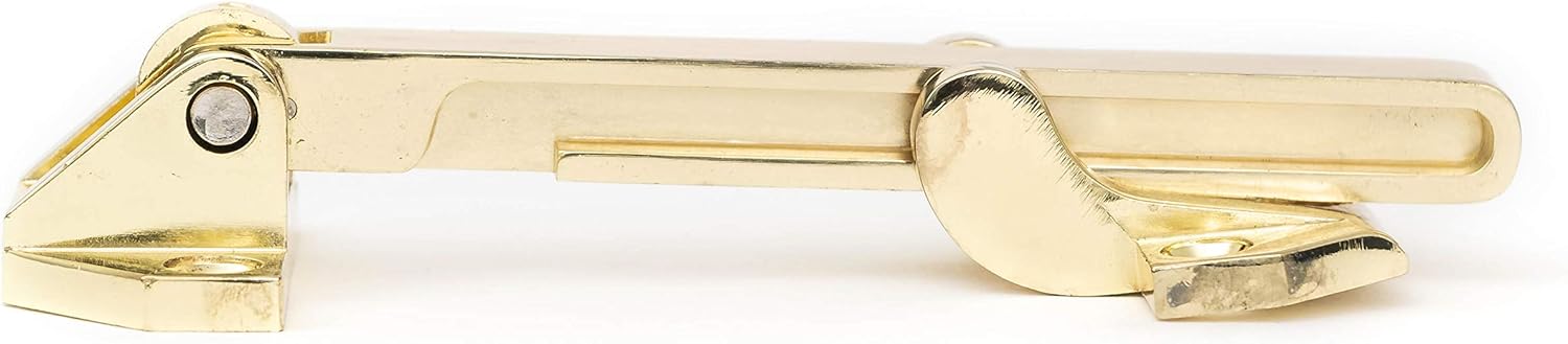 Defiant Door Security Guard Swing Bar Flip Lock,Safety for your Toddlers and Pets as a Secondary Protection and Reinforcement Bolt,Heavy Duty Hotel Door Latch for your Home and Office,Gold image 8 of 9 B08TC9N74X
