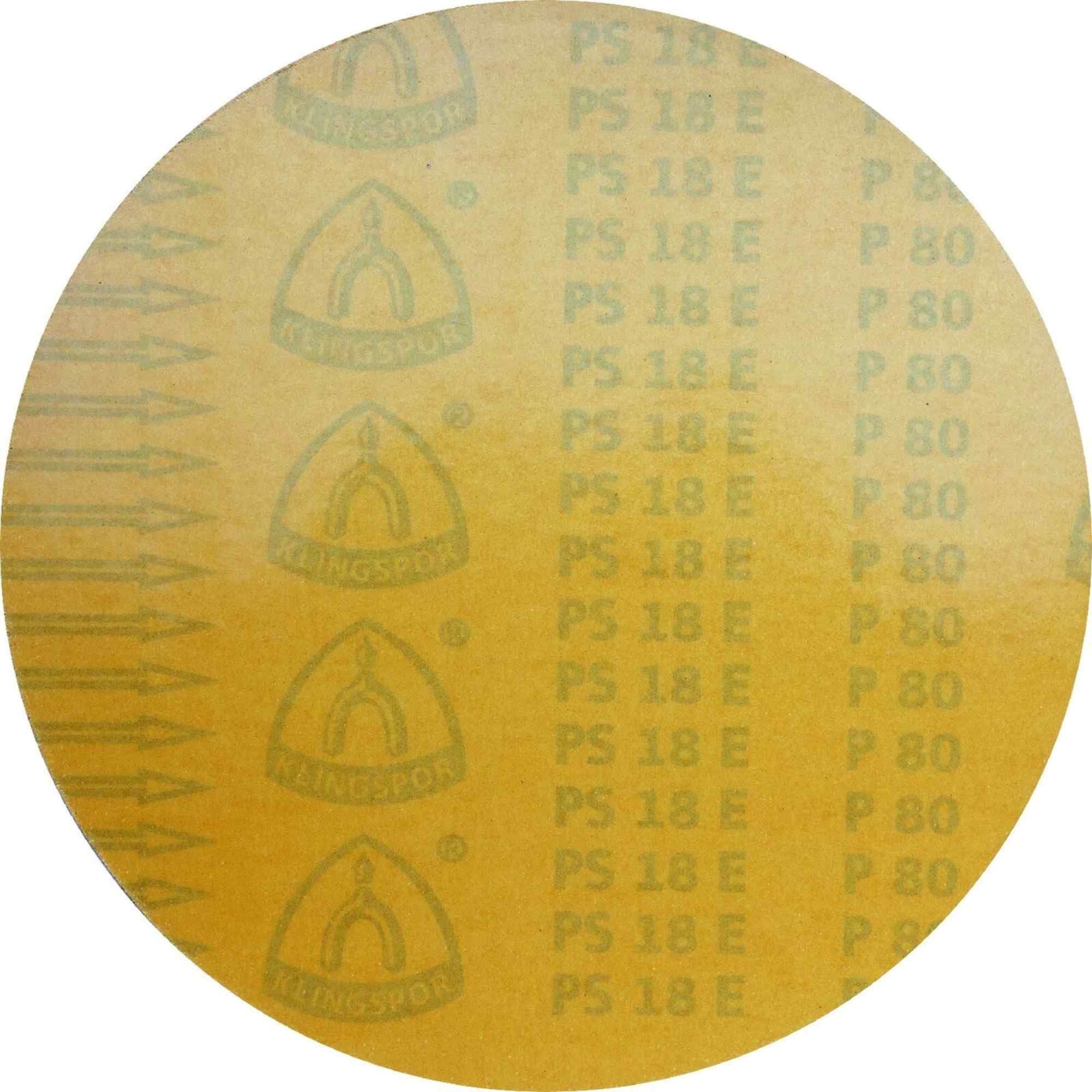PS 18 E Disques abrasifs auto-adhésifs | Ø 250 mm | non perforés (GLS 0) | 10 pièces | Grain : 80
