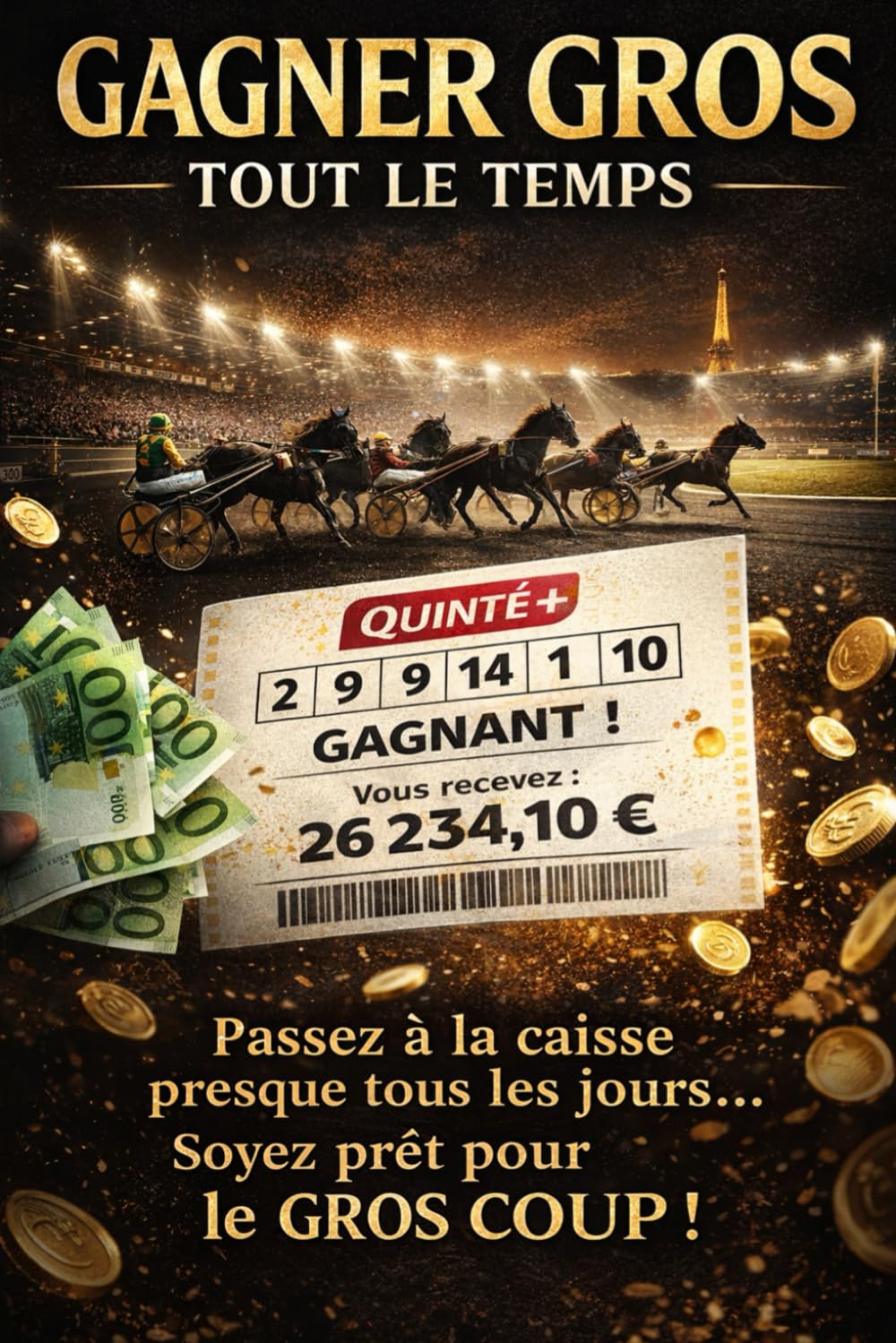 Gagner Gros Tout le Temps: Passez à la caisse presque tous les jours et soyez prêt pour le gros coup (Méthodes Paris Hippiques)